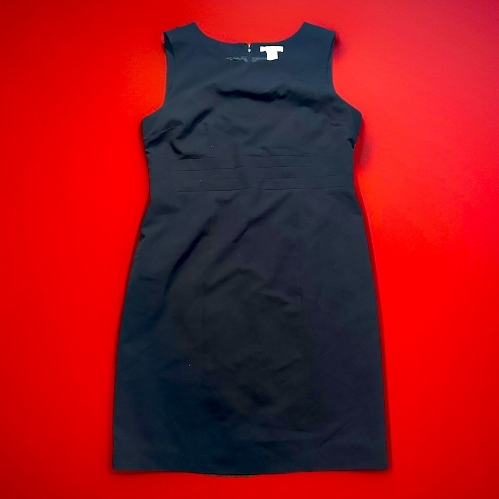 NWT Elegant Stunning Size 14 Black Lined Black Dress Alfred Sung Pure - Picture 3 of 5